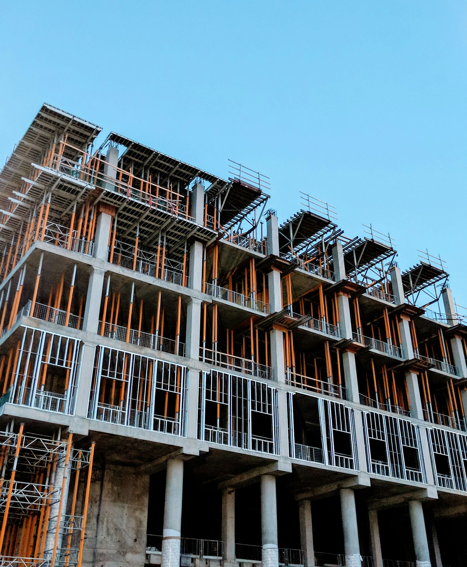 Multi-storey commercial building under construction