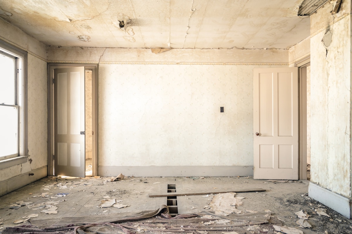 Residential interior mid-renovation